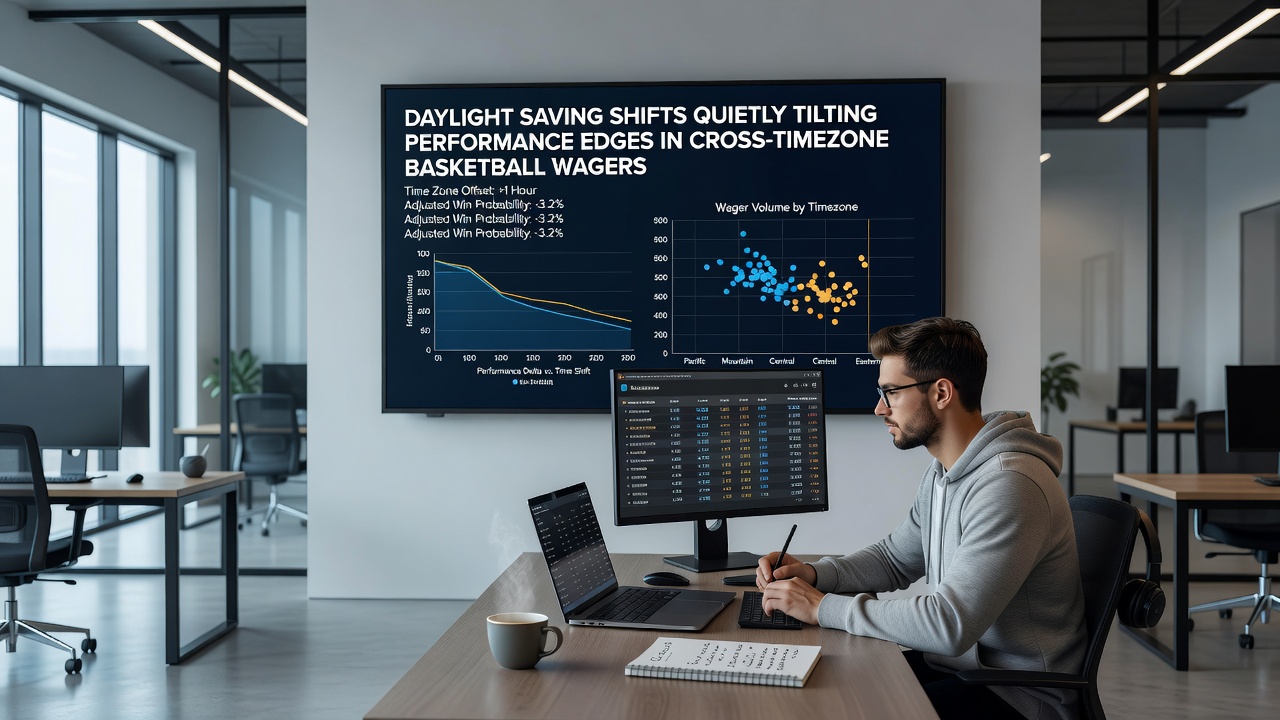 Statistical charts showing performance variations tied to time zone and daylight saving changes
