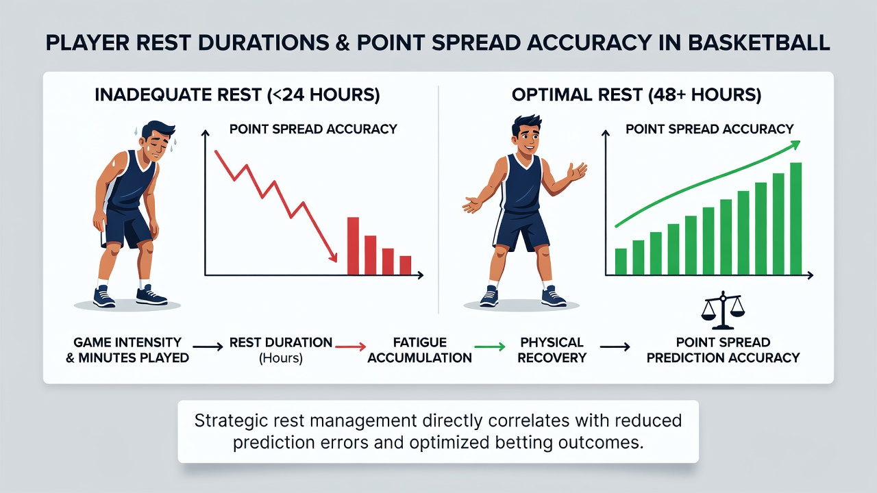 Detailed view of basketball game statistics and spread charts displayed on a digital screen in an analysis setting