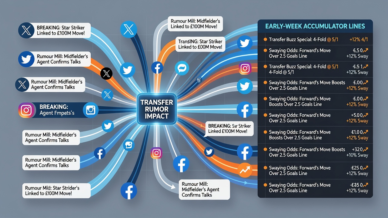 Betting operators adjusting accumulator lines as transfer discussions intensify on social platforms